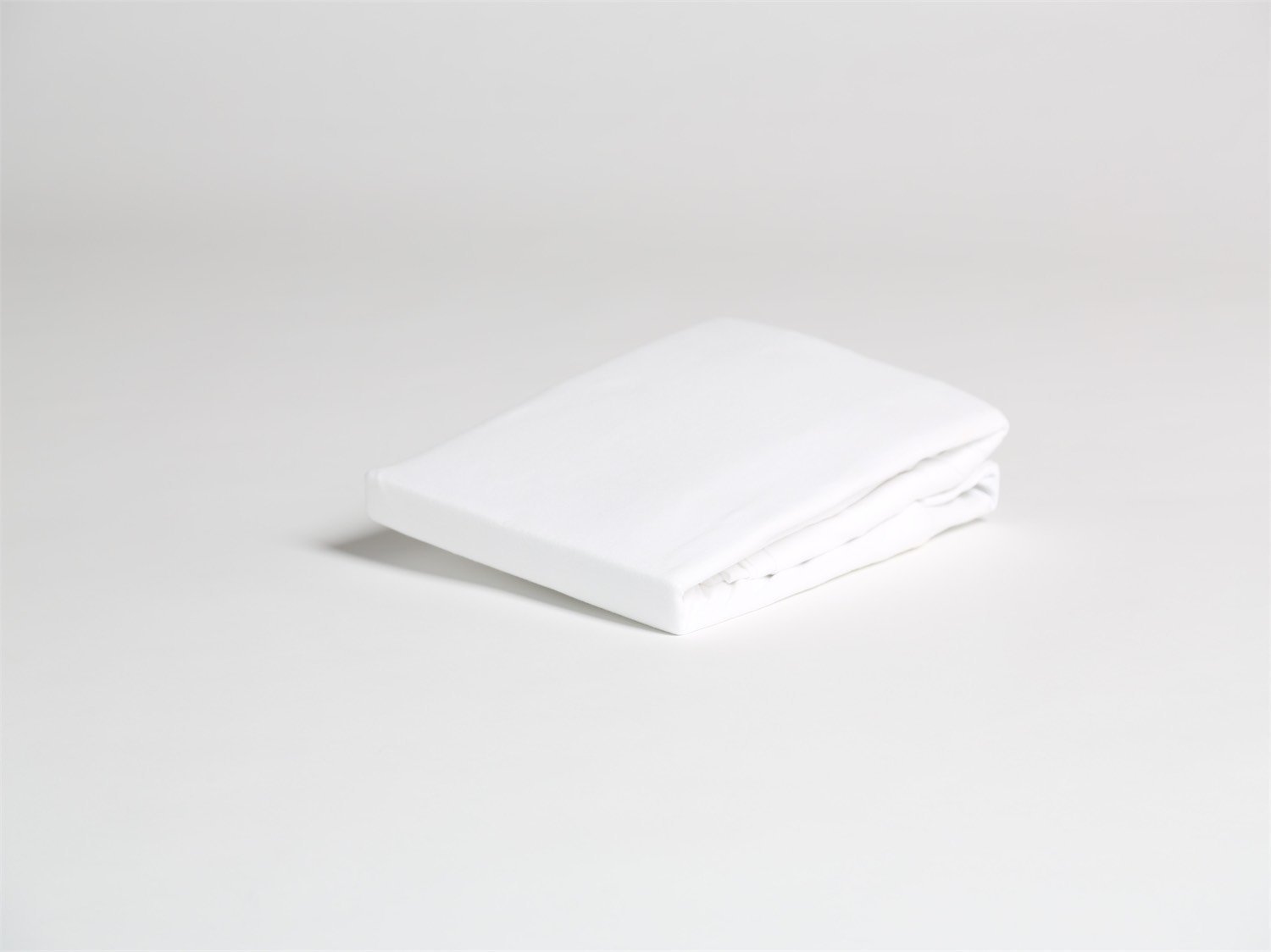 Image of Yumeko Hoeslaken jersey pure white 180x200x30 100% biologisch en fairtrade katoen, jersey katoen (gebreid)