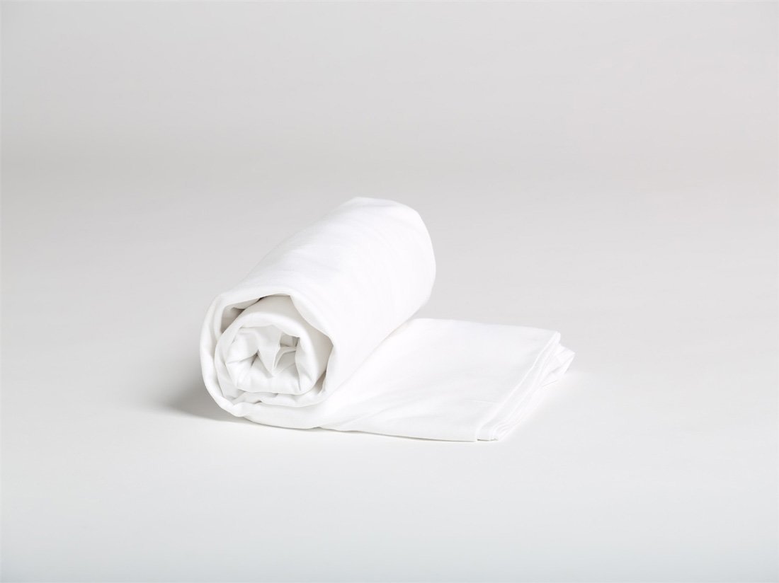 Image of Yumeko Hoeslaken percal pure white 160x210x30 100% biologisch en fairtrade katoen, percal geweven