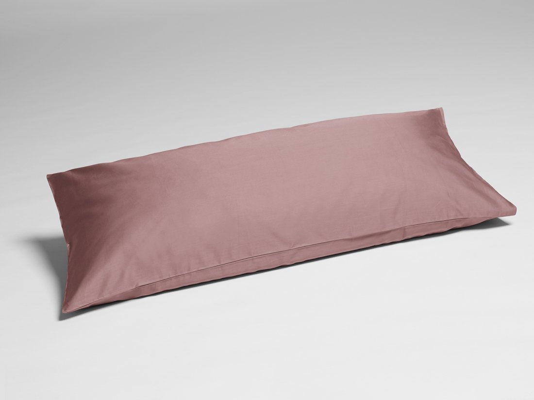 Yumeko Kussensloop katoen satijn blush rose 40x80 100 biologisch en fairtrade katoen, satijn geweven