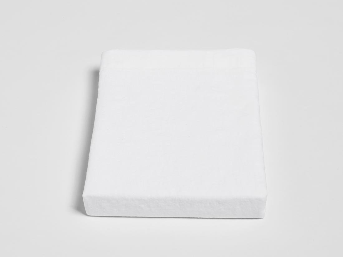 Image of Yumeko Laken gewassen linnen pure white 180x290 100% gewassen linnen