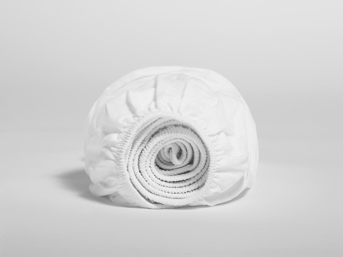 Image of Yumeko Kinderhoeslaken jersey pure white 100% biologisch en fairtrade katoen, jersey katoen (gebreid)