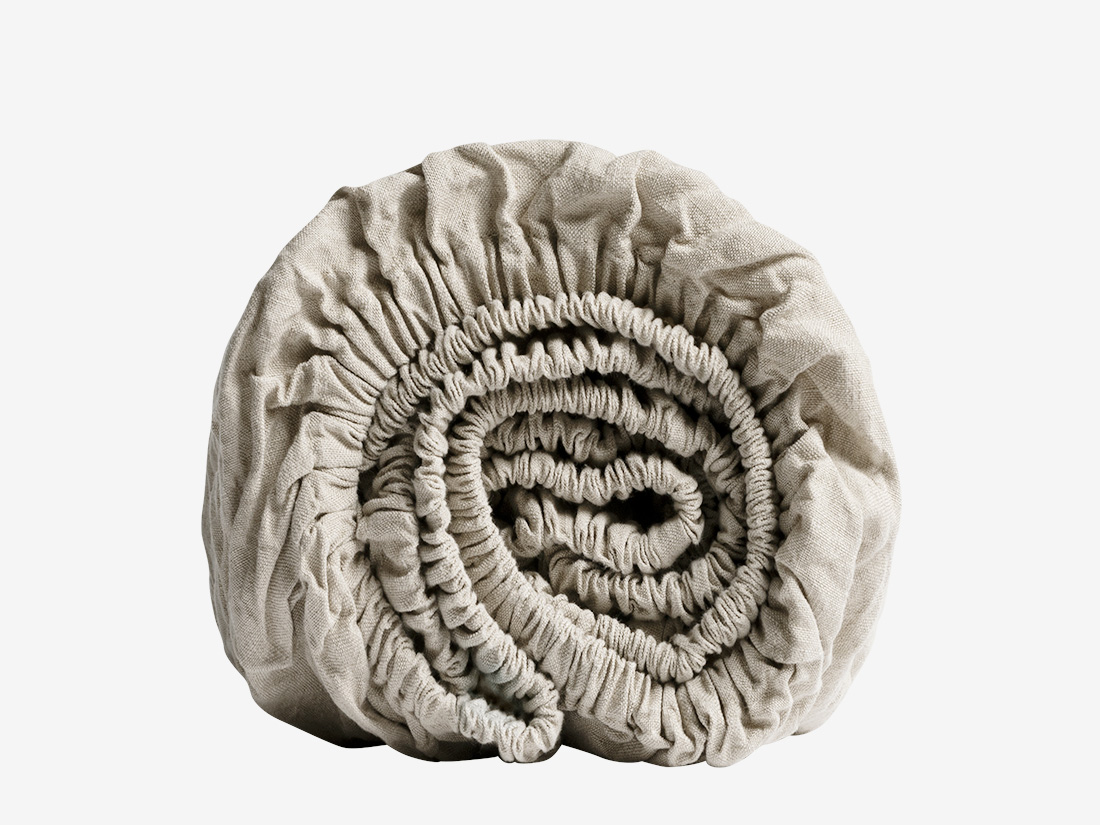 Yumeko Kinderhoeslaken gewassen linnen natural 100 gewassen linnen