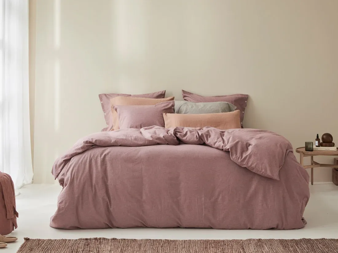 Mauve Chambray - Flanel