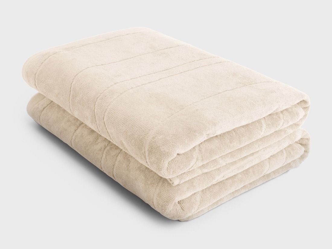 Douchelakens velours soft sand 70x140 - 2 st