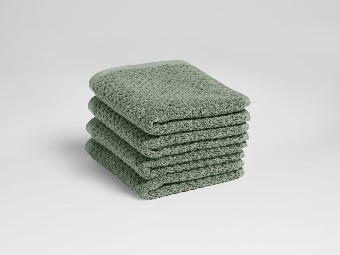 Gastendoekjes dots stone green 30x50 - 4 st