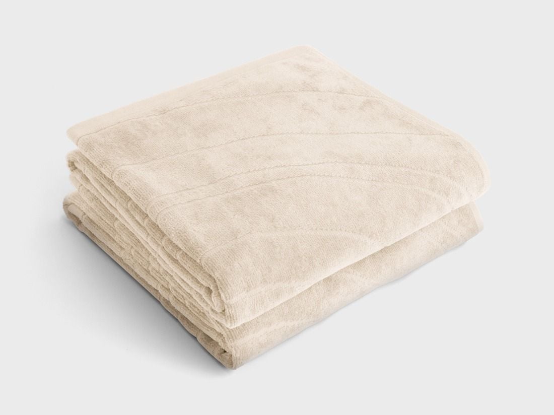 Handdoeken velours soft sand 50x100