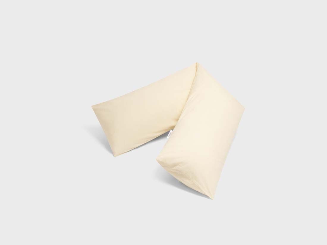 Kussensloop zijslaper percal katoen butter glow 37x160
