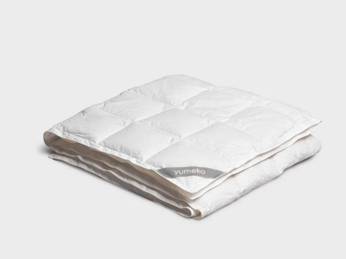 Yumeko Dekbed gerecycled dons zomer Tijk 100 biologisch katoen Vulling 70 gerecycled dons, 30 gerecycled veren