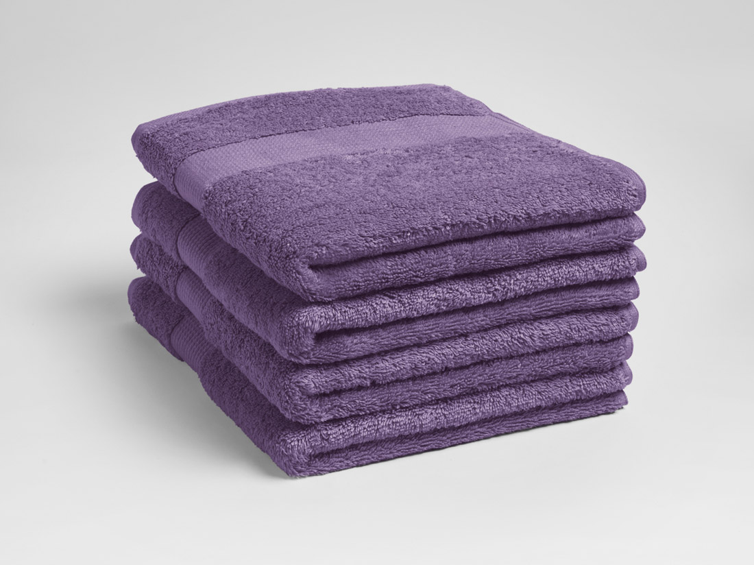 Image of Yumeko Handdoeken terry purple 50x100 - 4 st 100% biologisch en fairtrade katoen