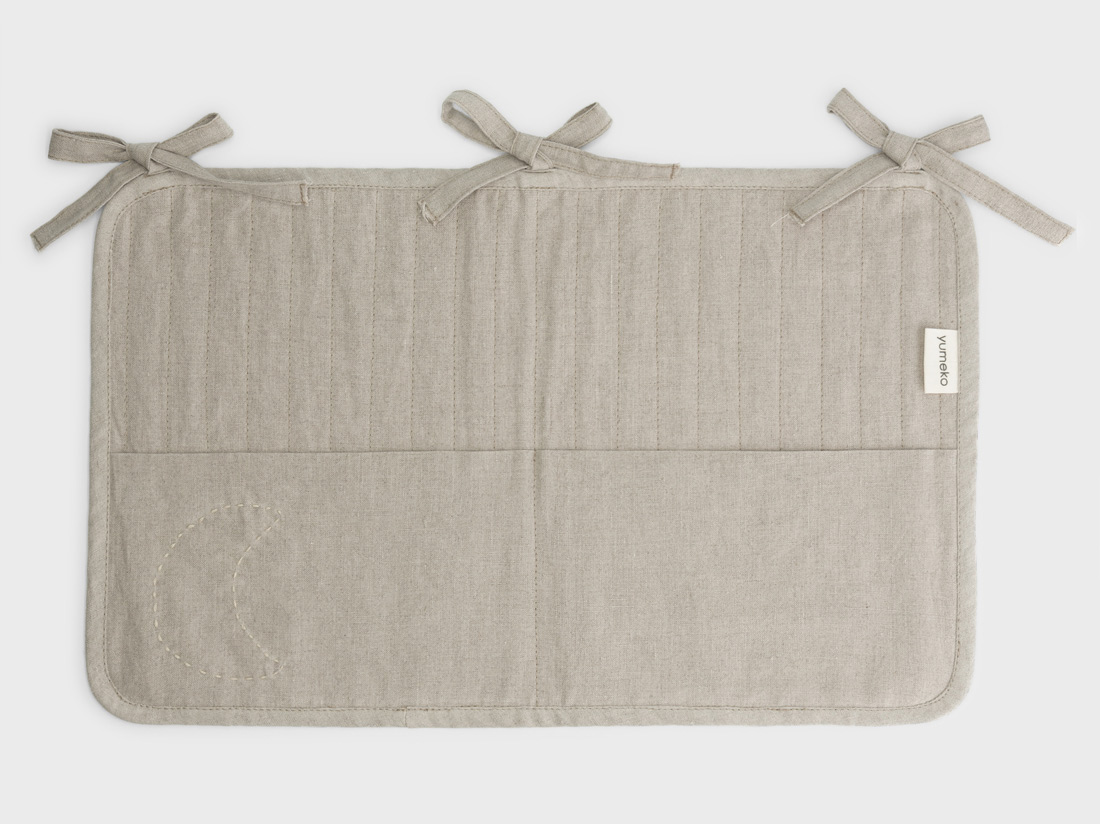 Yumeko Linnen organizer natural Buitenkant 100 gewassen linnen reststoffen Vulling 100 biologisch en fairtrade katoen reststoffen