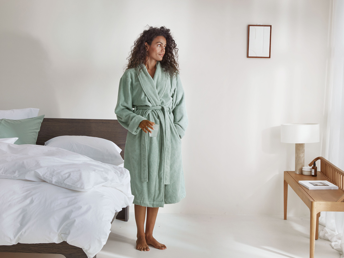 Yumeko Badjas mini dots sea green 100 biologisch en fairtrade katoen