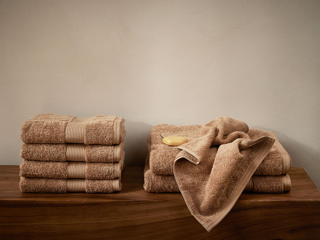 Yumeko Gastendoekjes terry honey 30x50 4 st 100 biologisch en fairtrade katoen