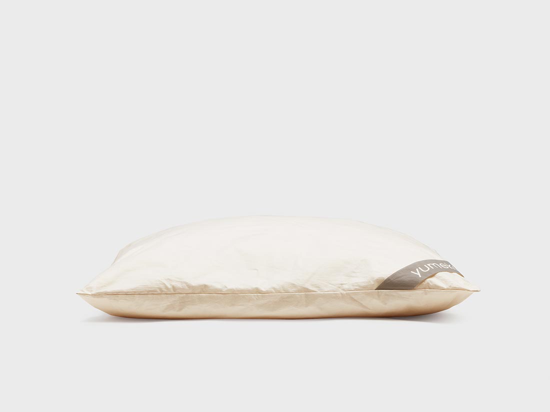 Yumeko Kinderkussen wol 50x60 zacht Vulling 100 biologische wolbolletjes Tijk 100 biologisch katoen