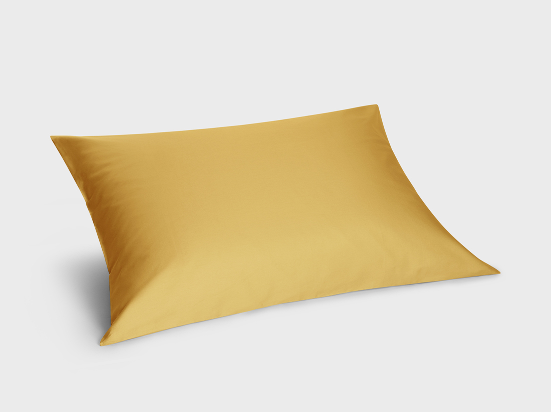 Yumeko Kussensloop katoen satijn classic gold 70x90 100 biologisch katoen, satijn geweven