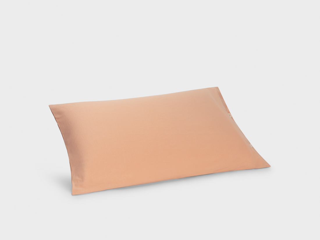 Yumeko Kussensloop jersey perfect peach 40x80 100 biologisch en fairtrade katoen, jersey katoen (gebreid)