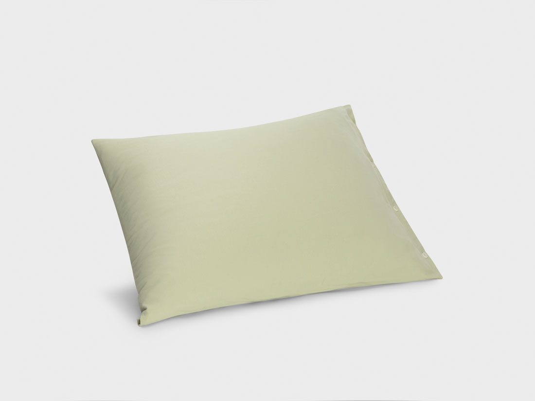 Yumeko Kussensloop jersey pistachio green 100 biologisch en fairtrade katoen, jersey katoen (gebreid)