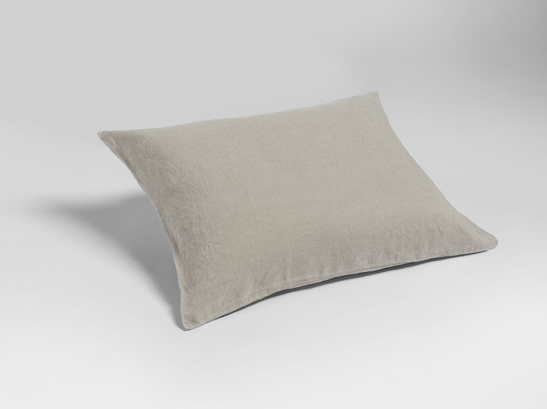Yumeko Kussensloop gewassen linnen natural 50x70 100 gewassen linnen