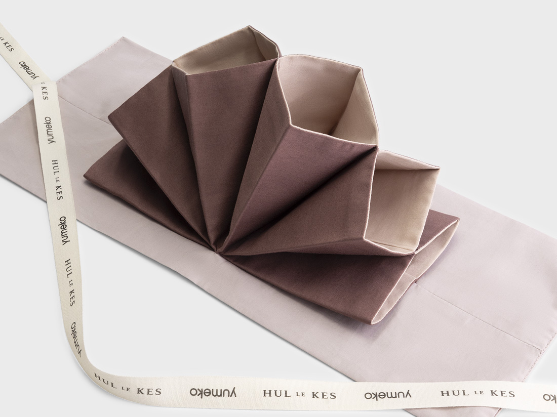 Yumeko Sieraden organizer blush 100 biologisch en fairtrade katoen reststoffen