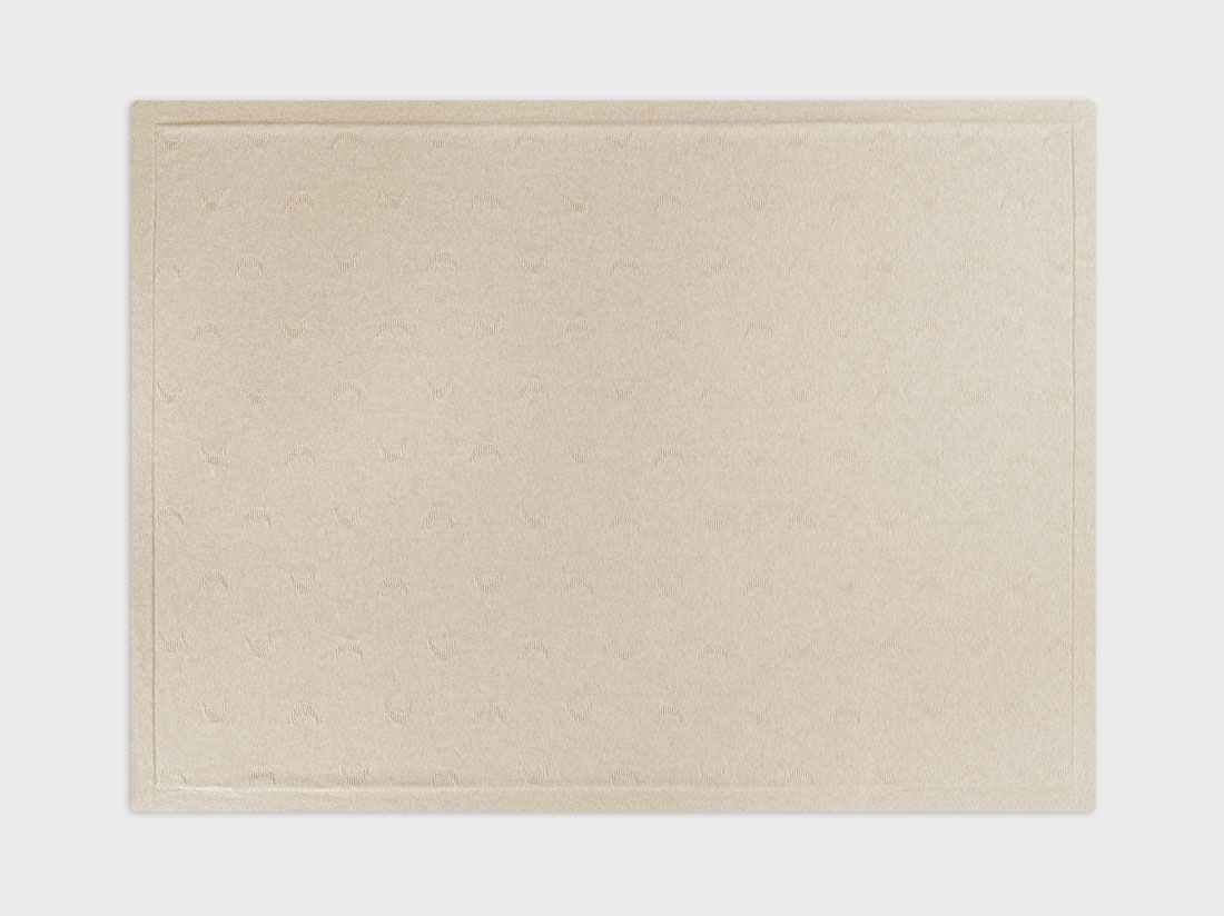 Babydecke Baumwolle Moon Oat Melange 75 x 100