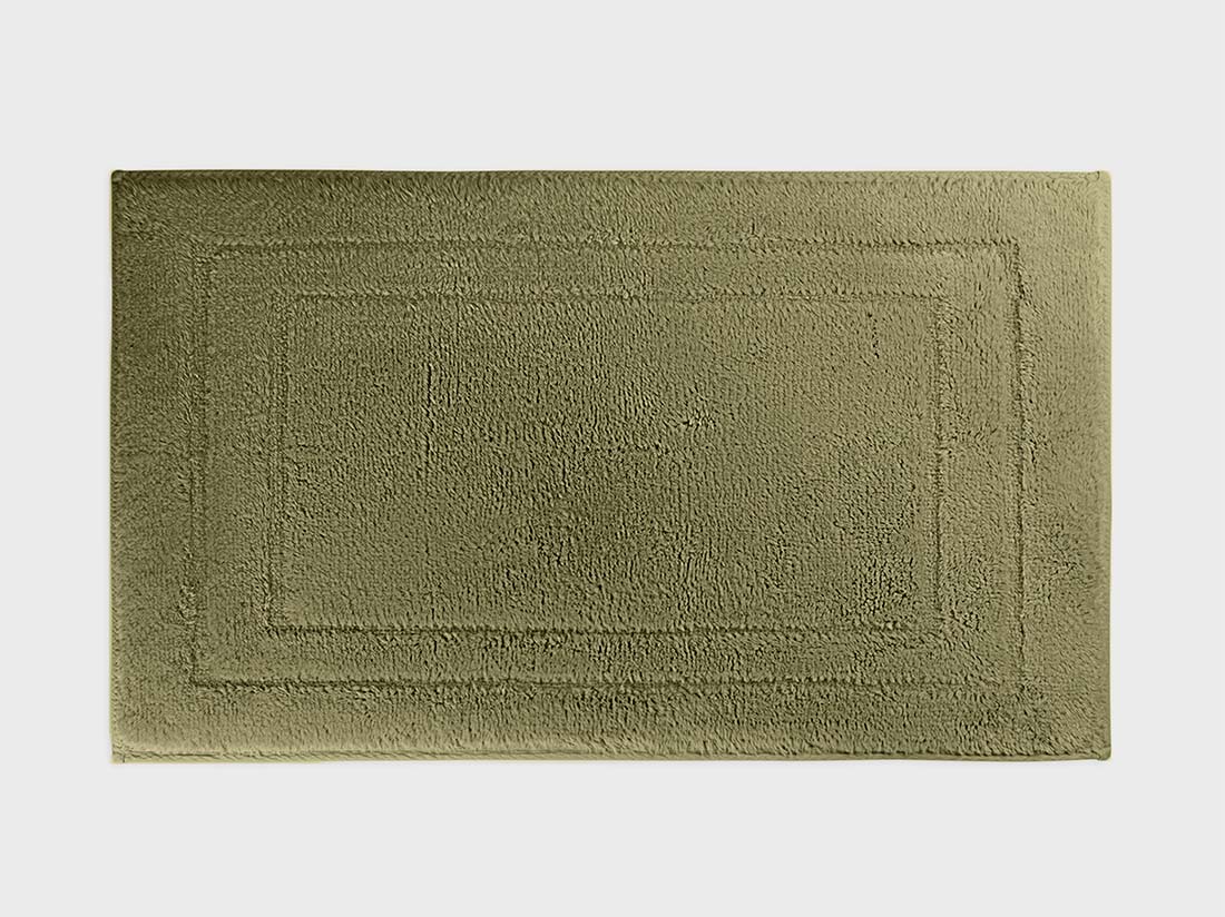 Badrumsmatta deluxe olive green 50x80