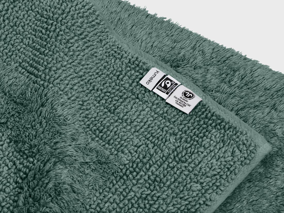 Badmat forest green 60x100 Yumeko