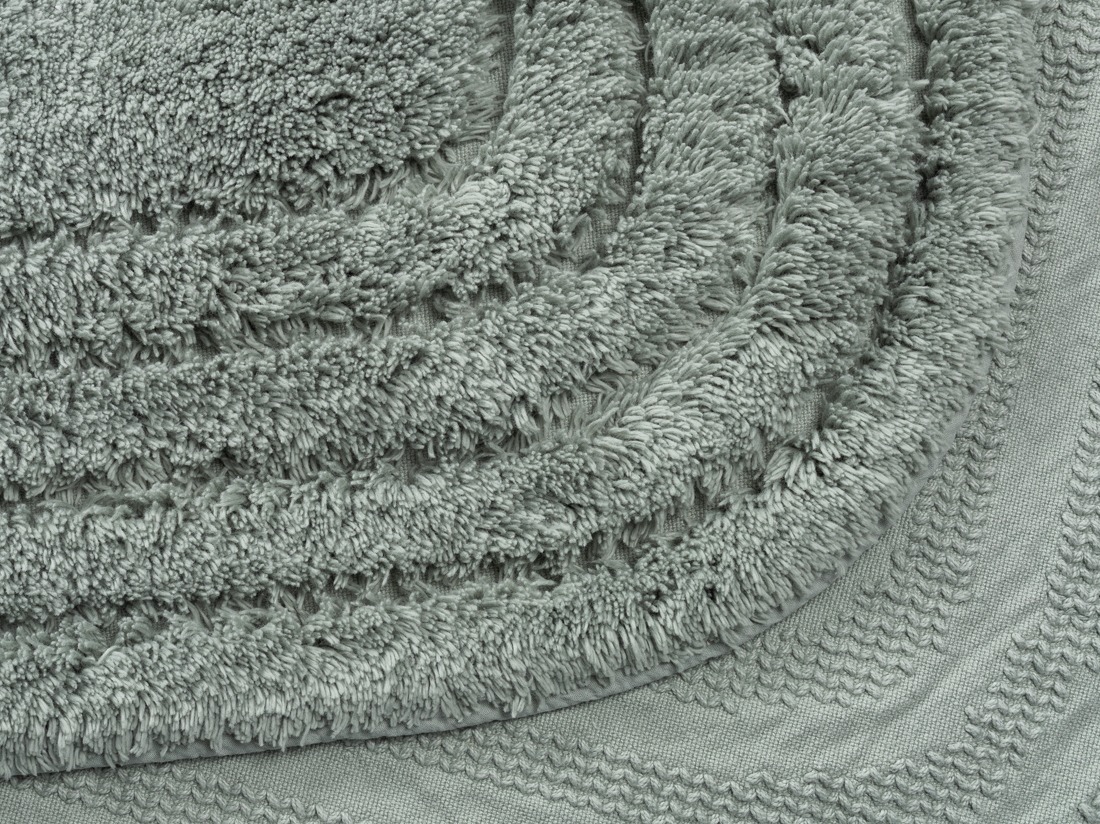 Tapis de bain ovale vert d'eau 60x90