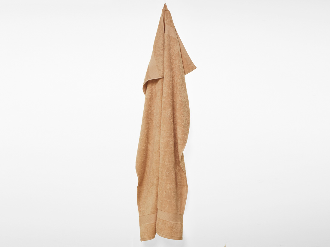 Serviette de bain terry miel 100x150 - 1 st