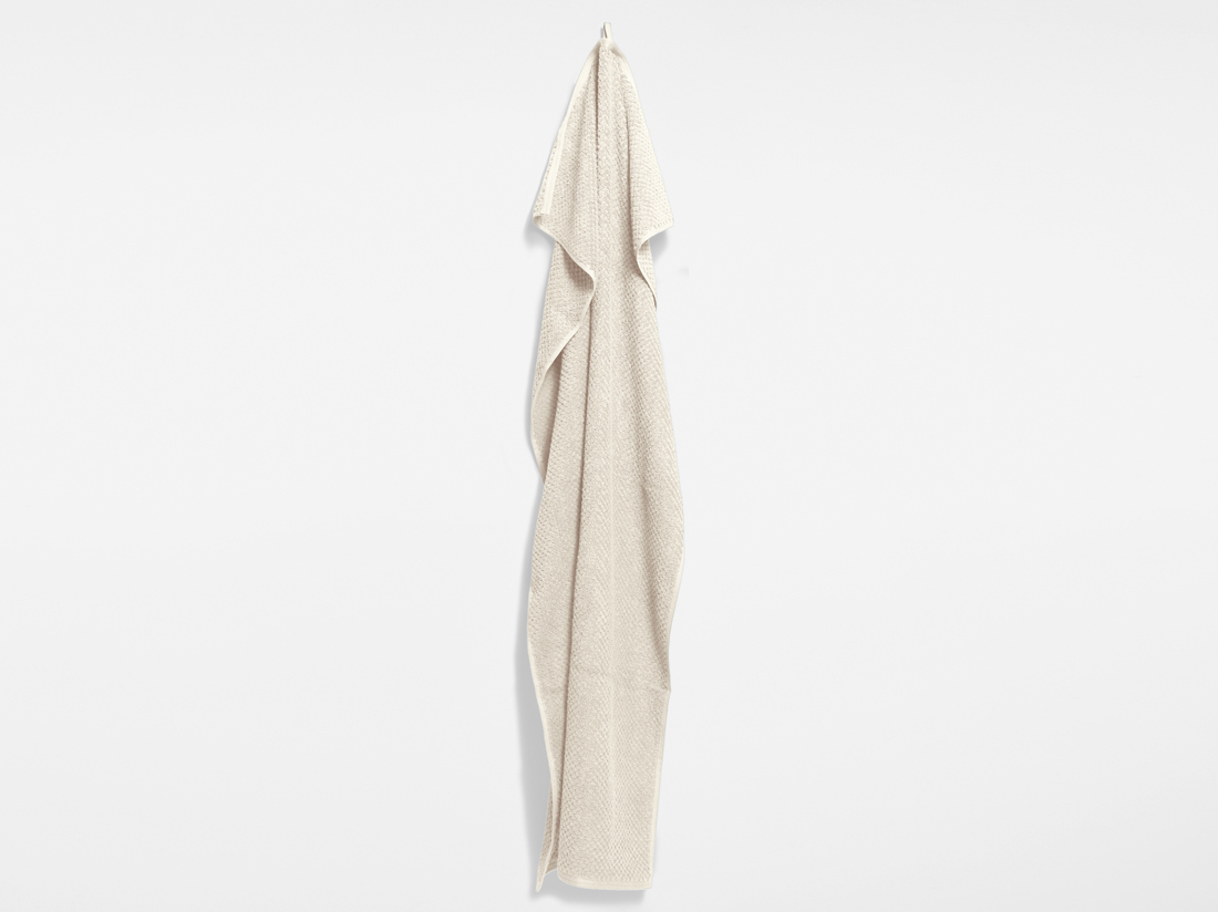 Douchelakens dots white sand 70x140 - 2 st