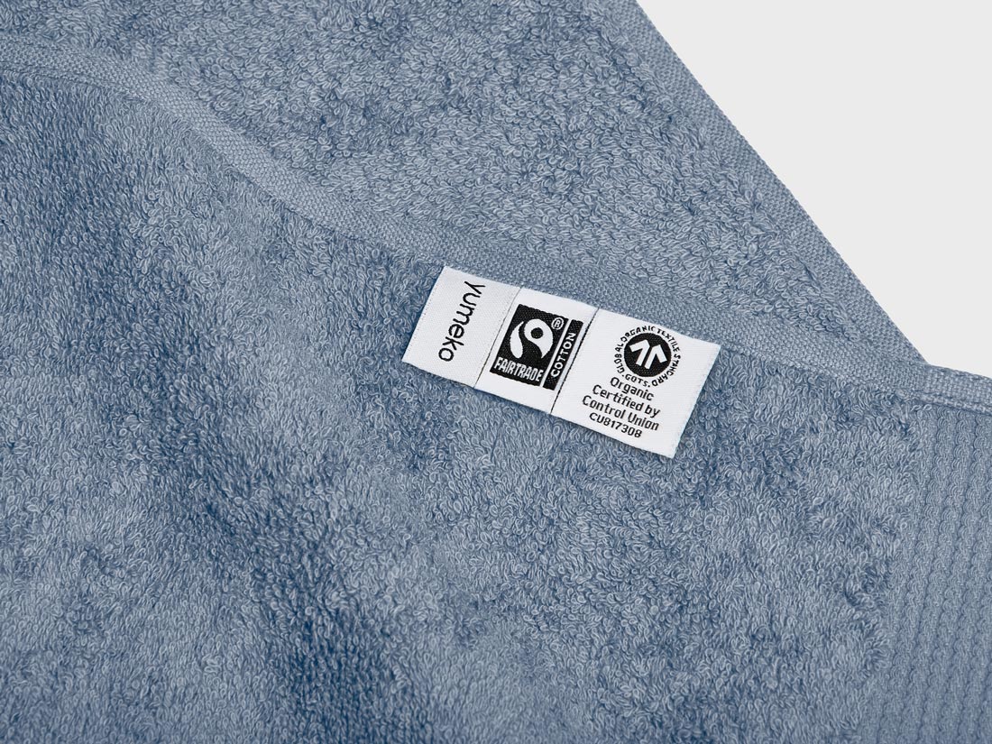 Badlaken terry faded blue 100x150 - 1 st