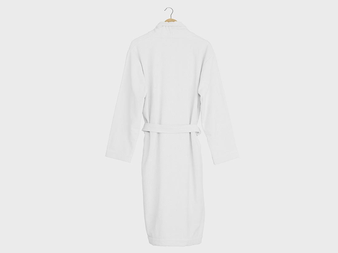 Badekåbe mini dots pure white