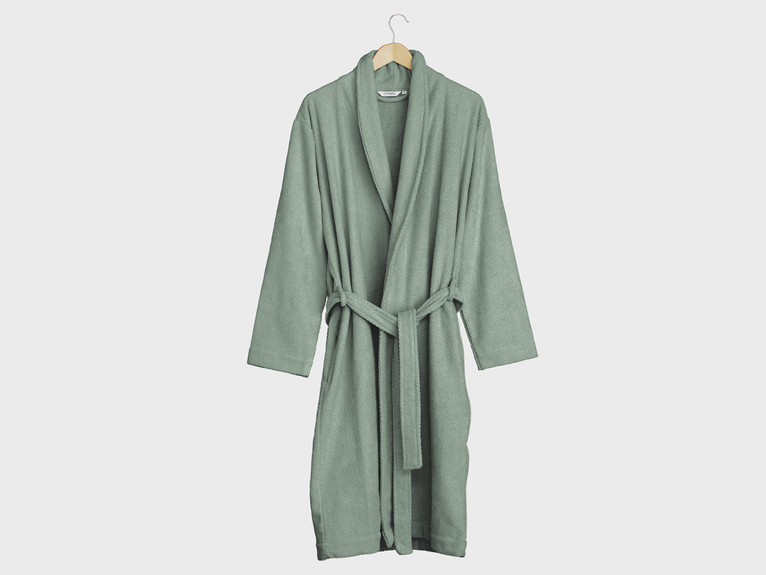 Badekåbe mini dots sea green