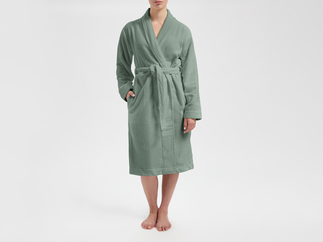 Badekåbe mini dots sea green