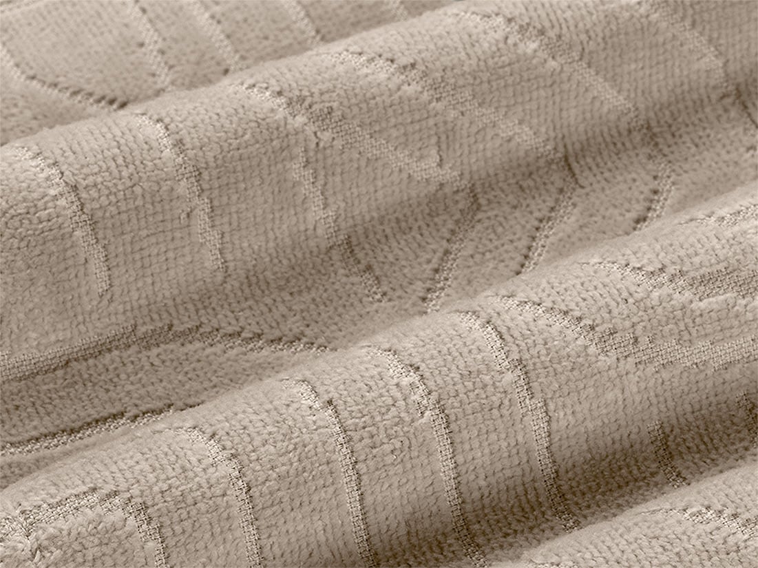 Bademantel Velours Classic Taupe