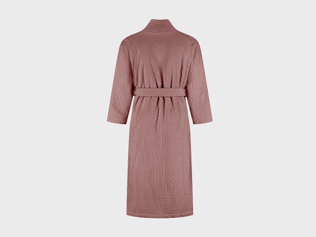 Badjas velours blush rose