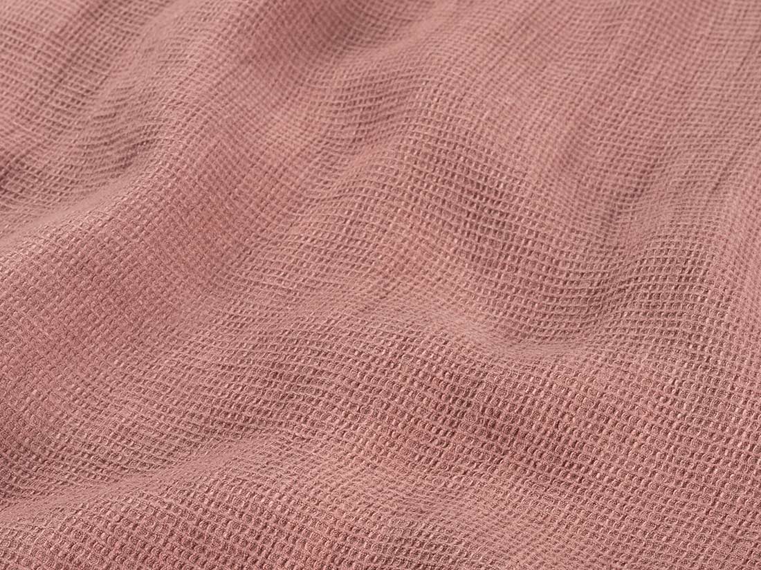 Blousejurk gewassen linnen wafel blush rose