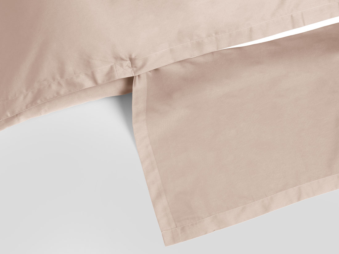 Dekbedovertrek katoen satijn dusty rose
