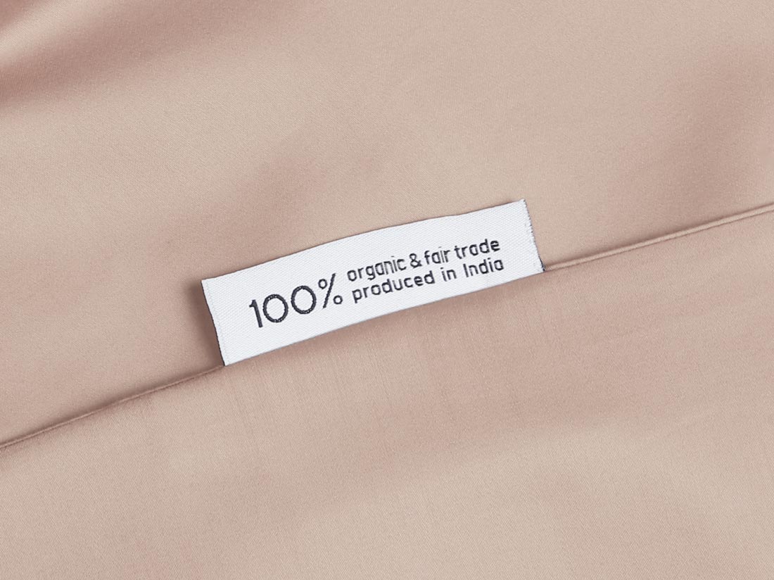 Dekbedovertrek katoen satijn dusty rose