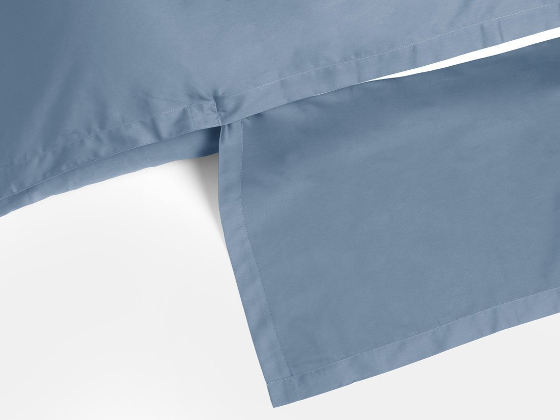 Dekbedovertrek katoen satijn faded blue