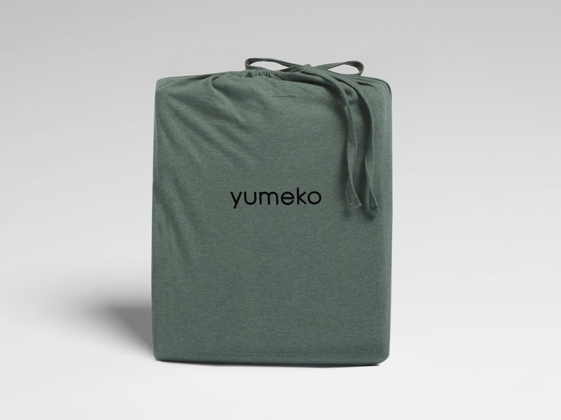 Dekbedovertrek jersey pine green
