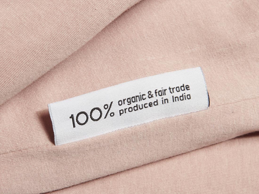 Dekbedovertrek jersey vintage rose