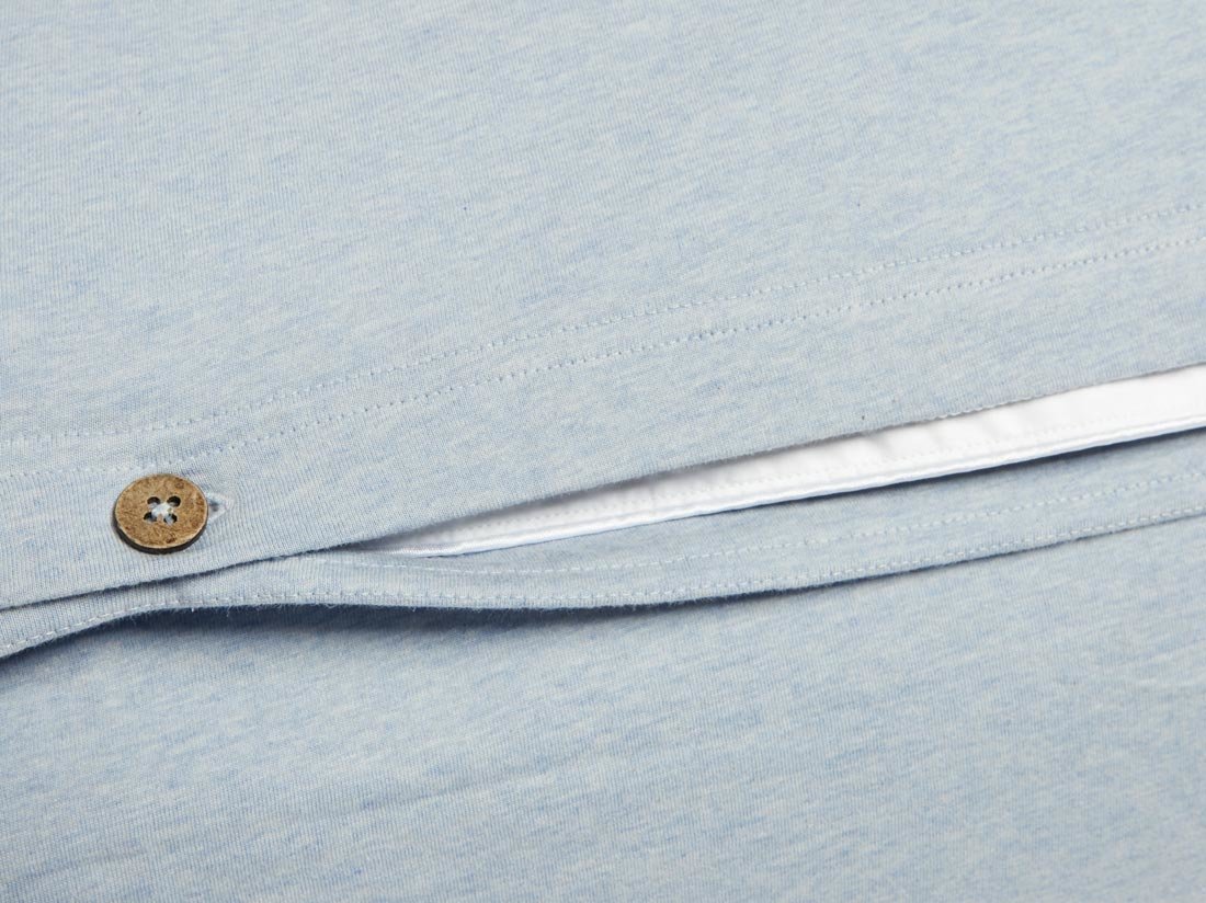 Jersey-Bettwäsche Soft Blue