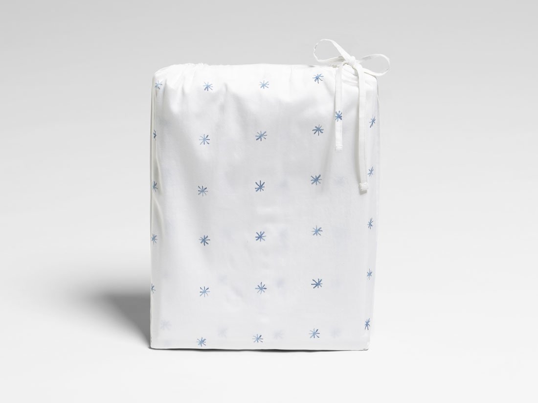 Satin-Bettwäsche Blue Starry Sky