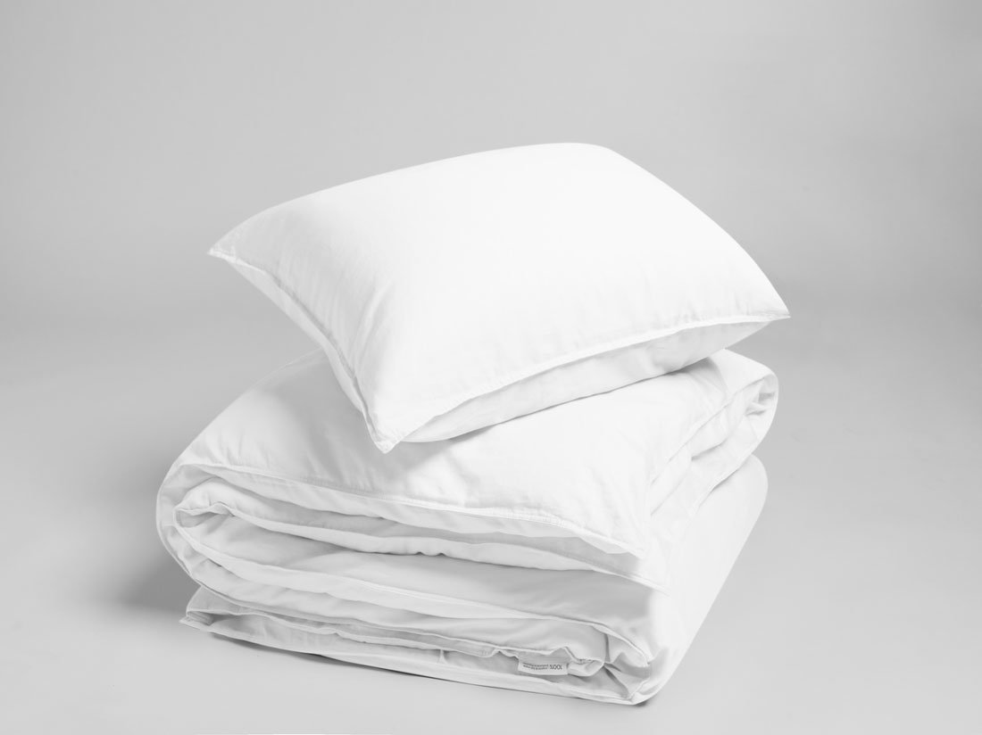 Bettwäscheset Gewaschener Baumwollsatin White