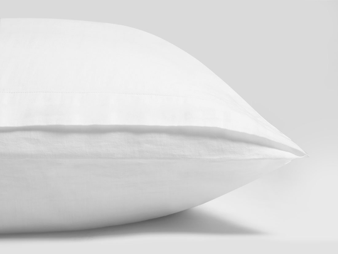 Bettwäscheset Gewaschener Baumwollsatin White