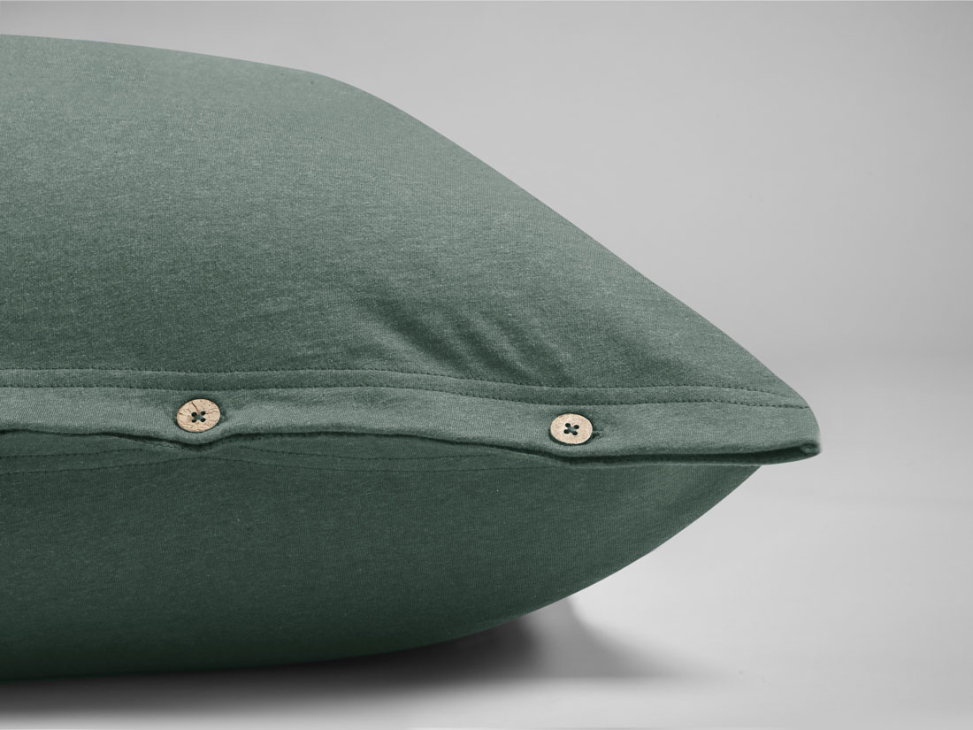Kissenbezug Baumwolljersey Pine Green