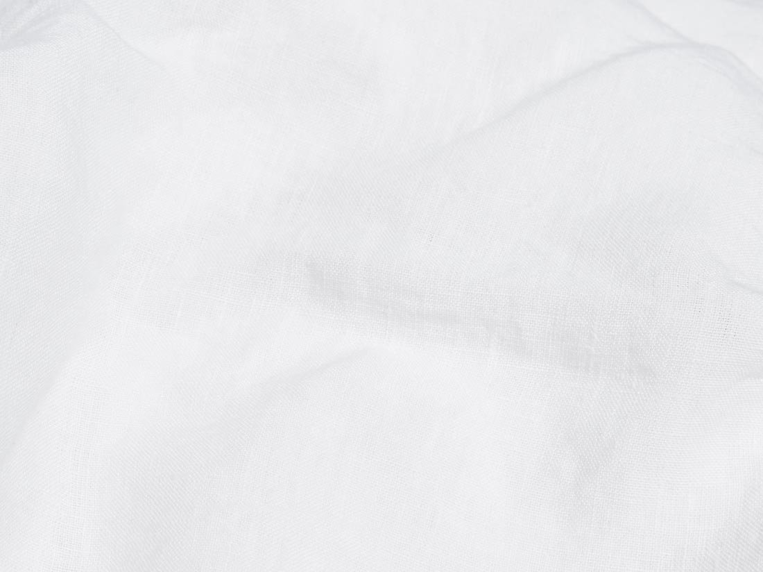 Kussensloop gewassen linnen pure white