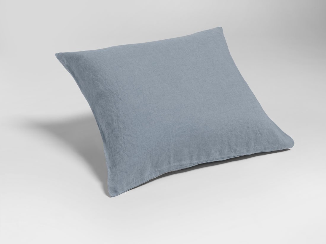 Kissenbezug Gewaschenes Leinen Dusk Blue