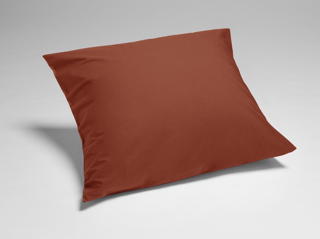Kissenbezug Perkal-Baumwolle Rusty Red
