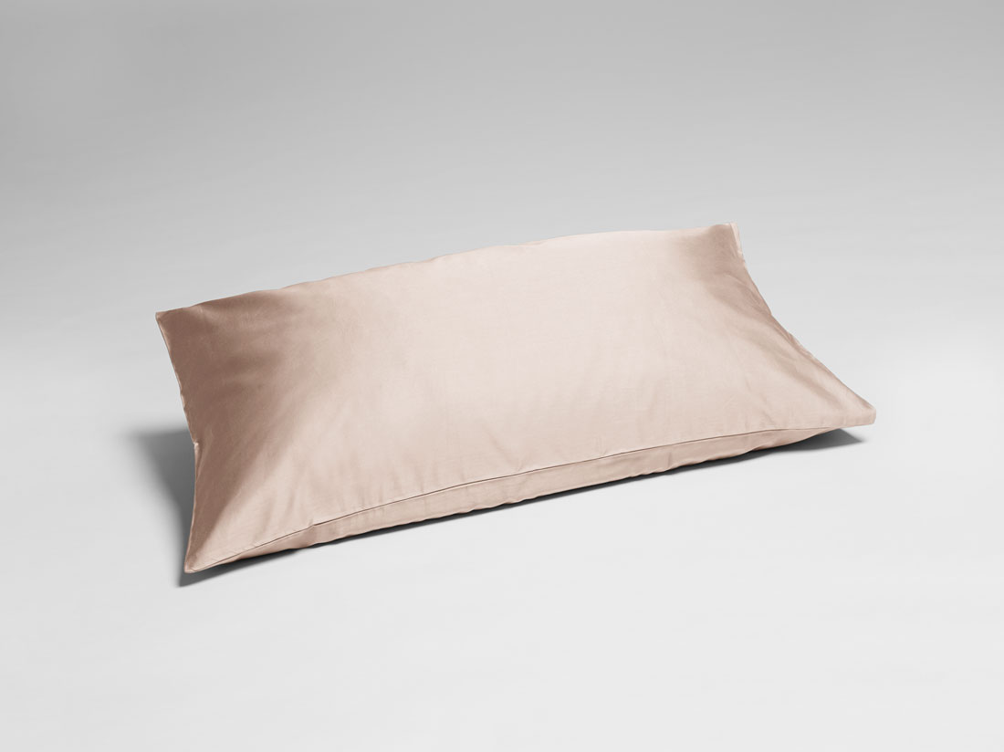 Kussensloop katoen satijn dusty rose