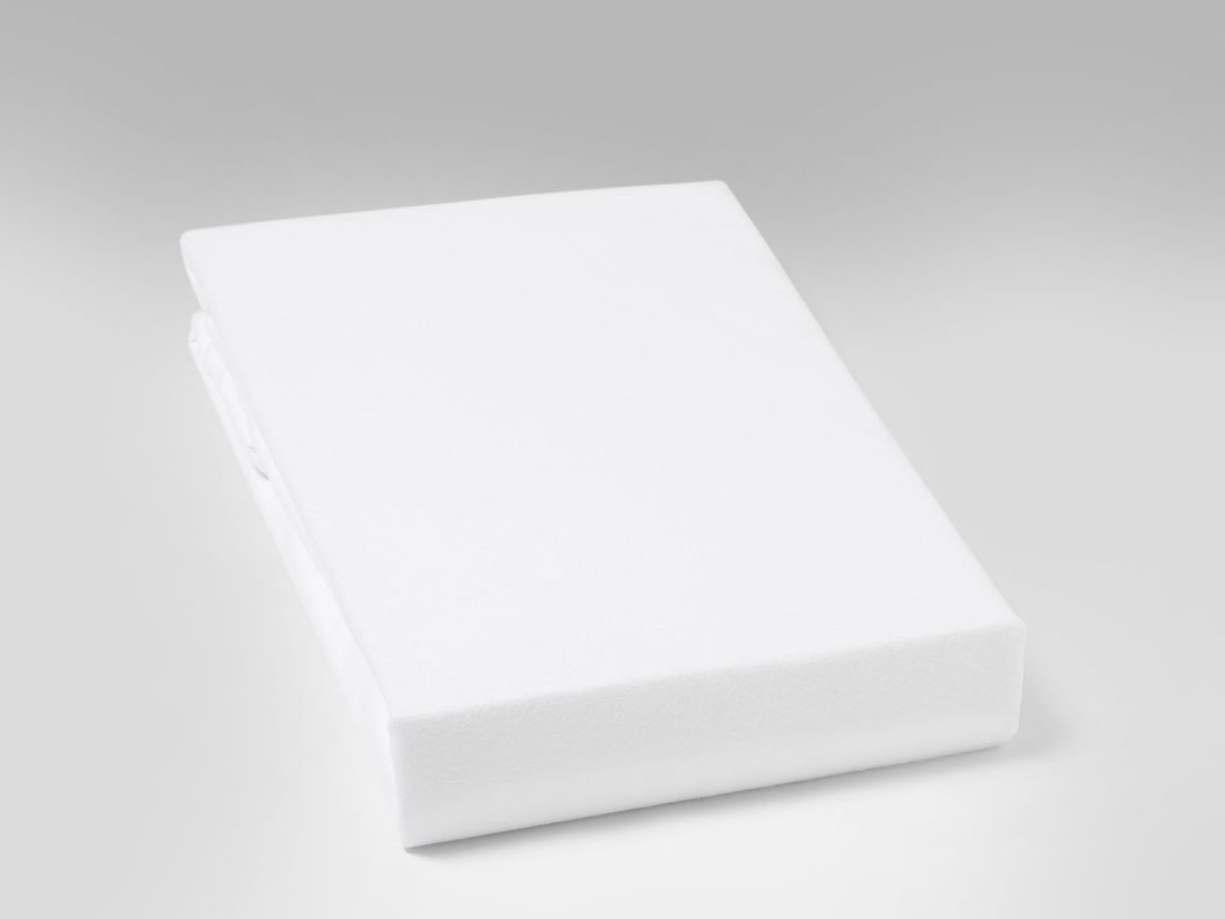 Spannleintücher Flanell Pure White